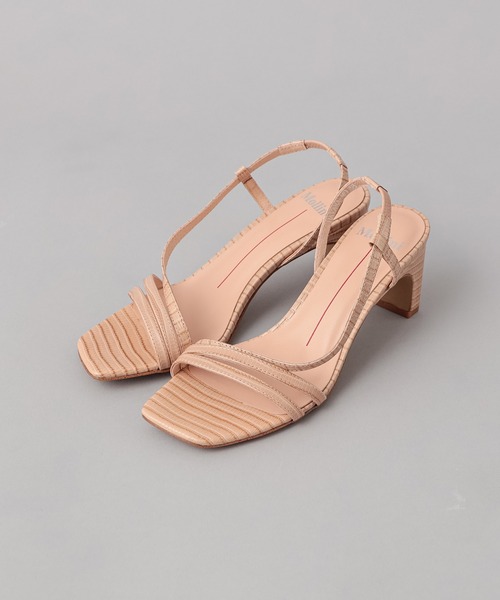 Mollini(モリーニ)の「【Mollini/モリーニ】HAVANA-MO/レザーサンダル(サンダル・レディース・ブラック/ベージュ・38/36/37)」の1枚目の写真