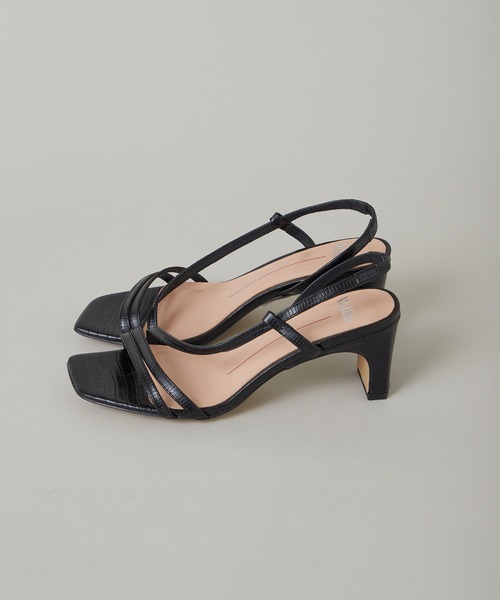 Mollini(モリーニ)の「【Mollini/モリーニ】HAVANA-MO/レザーサンダル(サンダル・レディース・ブラック/ベージュ・38/36/37)」の3枚目の写真