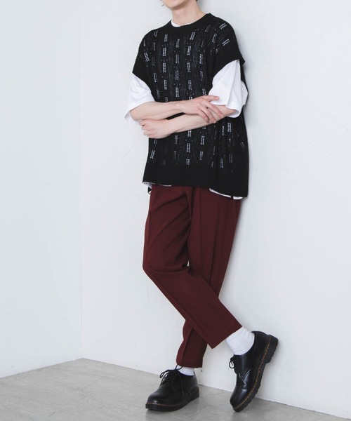 WEGO(ウィゴー)の「WEGO/アーバンカラースリムスラックス(スラックス・メンズ・ブラック/ベージュ/カーキ/ブルー系その他/ダークグリーン/ワイン・SMALL/MEDIUM/LARGE)」の10枚目の写真