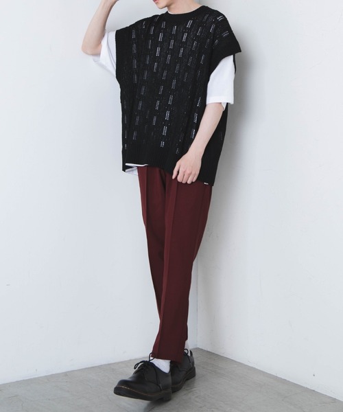 WEGO(ウィゴー)の「WEGO/アーバンカラースリムスラックス(スラックス・メンズ・ブラック/ベージュ/カーキ/ブルー系その他/ダークグリーン/ワイン・SMALL/MEDIUM/LARGE)」の11枚目の写真