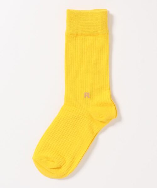 Fun & Daily（ファンアンドデイリー）の「F&D : レトロカラーリブソックス（ソックス/靴下・レディース・オレンジ/ブラック/オリーブ/ホワイト/パープル/イエロー/グリーン/ブラウン/グレー/ピンク・FREE）」の8枚目の写真