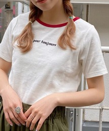 WEGO | WEGO/ロゴ刺繍リブTシャツ(Tシャツ/カットソー)