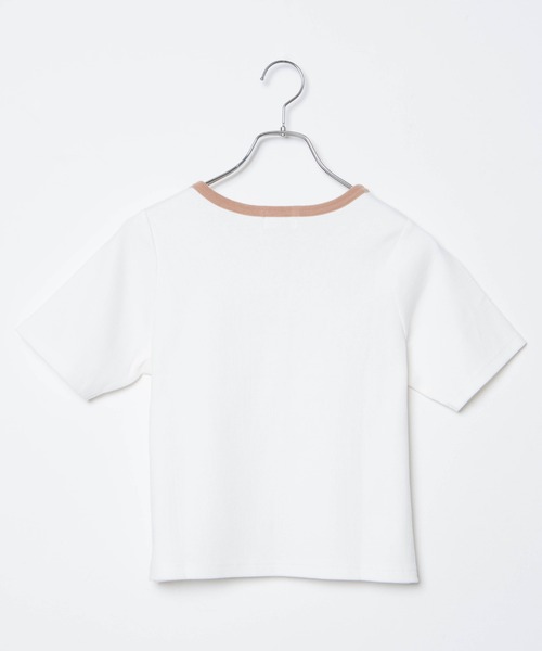 WEGO(ウィゴー)の「WEGO/ロゴ刺繍リブTシャツ(Tシャツ/カットソー・レディース・ホワイト系その他/ホワイト/グリーン/その他2/サックスブルー/その他1/アイボリー/ライトパープル/その他3/ライトブラウン/ブラック/ダークグリーン・FREE)」の13枚目の写真