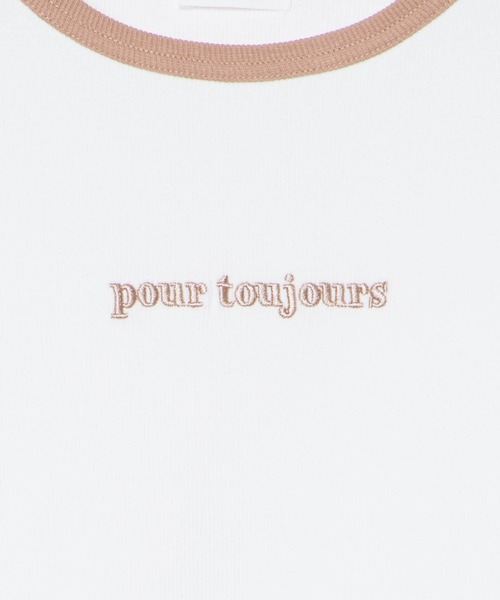 WEGO(ウィゴー)の「WEGO/ロゴ刺繍リブTシャツ(Tシャツ/カットソー・レディース・ホワイト系その他/ホワイト/グリーン/その他2/サックスブルー/その他1/アイボリー/ライトパープル/その他3/ライトブラウン/ブラック/ダークグリーン・FREE)」の17枚目の写真