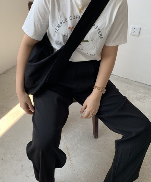 Anuenue（アヌエヌエ）の「キャンバスショルダートートバッグ（ショルダーバッグ・レディース・ブラック/ダークグリーン/ホワイト・FREE）」の15枚目の写真