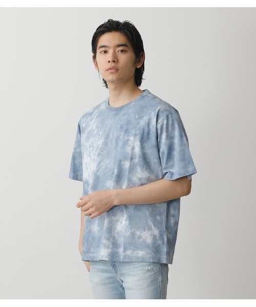AZUL by moussy（アズールバイマウジー）の「ONE TONE TIE-DYE TEE/ワントーンタイダイTシャツ（Tシャツ/カットソー・メンズ・ブルー系その他/ベージュ系その他/ブラック系その他・LARGE/MEDIUM）」の3枚目の写真