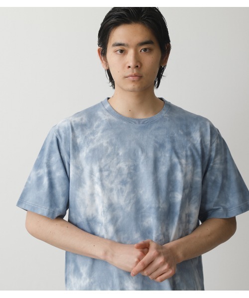 AZUL by moussy（アズールバイマウジー）の「ONE TONE TIE-DYE TEE/ワントーンタイダイTシャツ（Tシャツ/カットソー・メンズ・ブルー系その他/ベージュ系その他/ブラック系その他・LARGE/MEDIUM）」の13枚目の写真