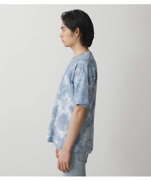 AZUL by moussy（アズールバイマウジー）の「ONE TONE TIE-DYE TEE/ワントーンタイダイTシャツ（Tシャツ/カットソー・メンズ・ブルー系その他/ベージュ系その他/ブラック系その他・LARGE/MEDIUM）」の10枚目の写真