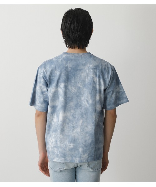 AZUL by moussy（アズールバイマウジー）の「ONE TONE TIE-DYE TEE/ワントーンタイダイTシャツ（Tシャツ/カットソー・メンズ・ブルー系その他/ベージュ系その他/ブラック系その他・LARGE/MEDIUM）」の9枚目の写真