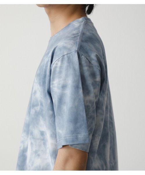 AZUL by moussy（アズールバイマウジー）の「ONE TONE TIE-DYE TEE/ワントーンタイダイTシャツ（Tシャツ/カットソー・メンズ・ブルー系その他/ベージュ系その他/ブラック系その他・LARGE/MEDIUM）」の7枚目の写真