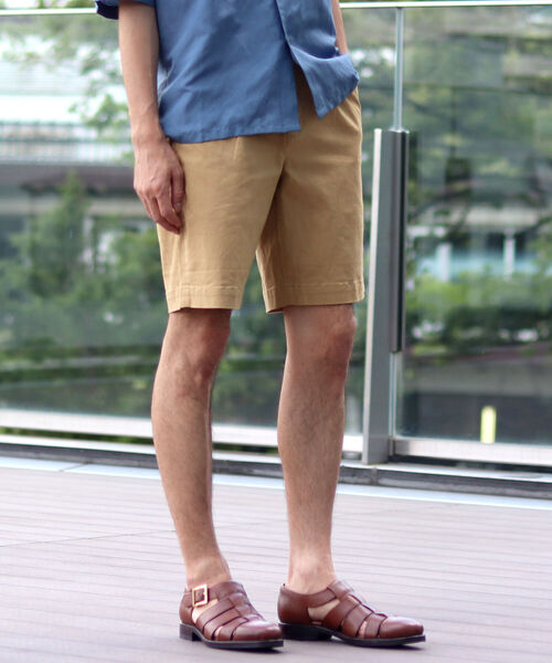 BEAMS LIGHTS(ビームスライツ)の「BEAMS LIGHTS / ストレッチ ベーシック チノ ショーツ(チノパンツ・メンズ・ネイビー/ベージュ/オフホワイト・LARGE/MEDIUM/SMALL)」の2枚目の写真