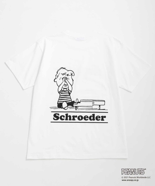 WILD LIFE TAILOR Adam et Rope'(ワイルドテーラーアダムエロペ )の「【PEANUTS × WILD LIFE TAILOR】PIANO T/UNISEX(Tシャツ/カットソー・メンズ・ホワイト/ブラック/イエロー・M/L/XL/XXL)」の7枚目の写真