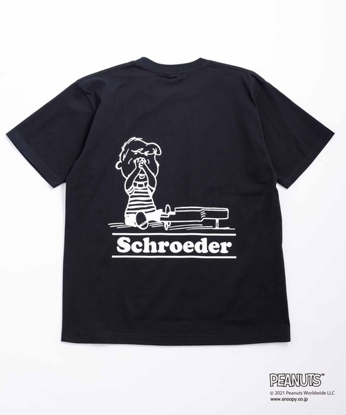 WILD LIFE TAILOR Adam et Rope'(ワイルドテーラーアダムエロペ )の「【PEANUTS × WILD LIFE TAILOR】PIANO T/UNISEX(Tシャツ/カットソー・メンズ・ホワイト/ブラック/イエロー・M/L/XL/XXL)」の8枚目の写真