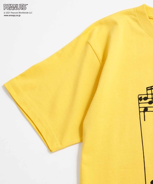 WILD LIFE TAILOR Adam et Rope'(ワイルドテーラーアダムエロペ )の「【PEANUTS × WILD LIFE TAILOR】PIANO T/UNISEX(Tシャツ/カットソー・メンズ・ホワイト/ブラック/イエロー・M/L/XL/XXL)」の6枚目の写真