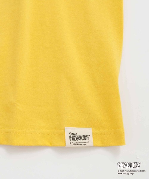 WILD LIFE TAILOR Adam et Rope'(ワイルドテーラーアダムエロペ )の「【PEANUTS × WILD LIFE TAILOR】PIANO T/UNISEX(Tシャツ/カットソー・メンズ・ホワイト/ブラック/イエロー・M/L/XL/XXL)」の5枚目の写真