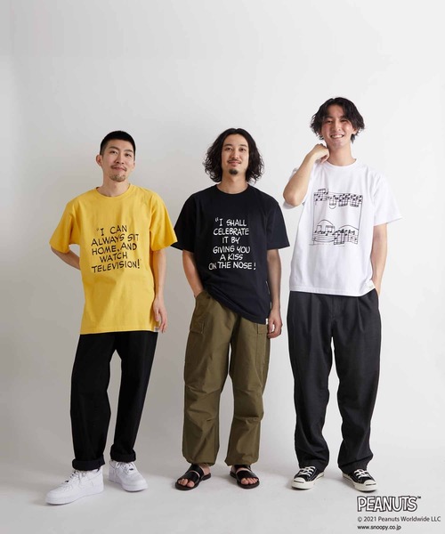 WILD LIFE TAILOR Adam et Rope'(ワイルドテーラーアダムエロペ )の「【PEANUTS × WILD LIFE TAILOR】PIANO T/UNISEX(Tシャツ/カットソー・メンズ・ホワイト/ブラック/イエロー・M/L/XL/XXL)」の14枚目の写真