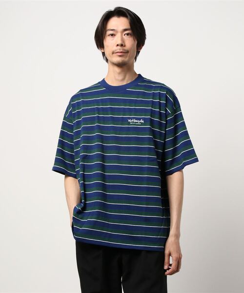 Mark Gonzales（マーク・ゴンザレス）の「Mark Gonzales/マークゴンザレス    BORDER S/S BIG TEE（Tシャツ/カットソー・メンズ・その他1/その他2/その他3・MEDIUM/LARGE）」の16枚目の写真