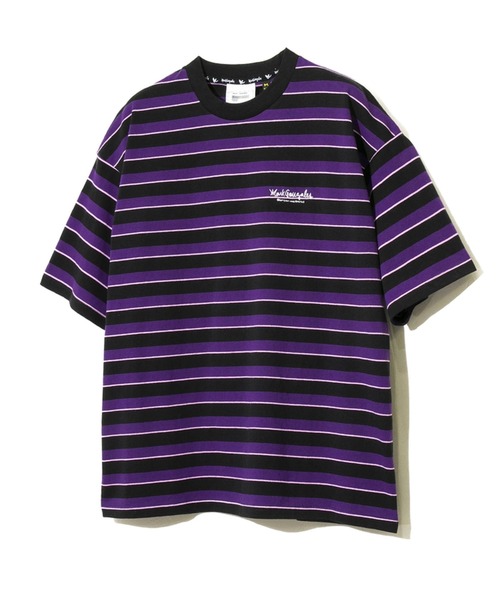 Mark Gonzales（マーク・ゴンザレス）の「Mark Gonzales/マークゴンザレス    BORDER S/S BIG TEE（Tシャツ/カットソー・メンズ・その他1/その他2/その他3・MEDIUM/LARGE）」の6枚目の写真