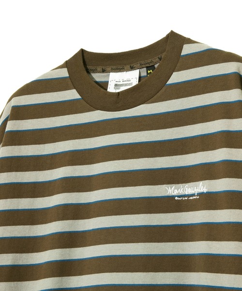 Mark Gonzales（マーク・ゴンザレス）の「Mark Gonzales/マークゴンザレス    BORDER S/S BIG TEE（Tシャツ/カットソー・メンズ・その他1/その他2/その他3・MEDIUM/LARGE）」の9枚目の写真