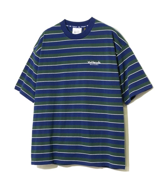Mark Gonzales（マーク・ゴンザレス）の「Mark Gonzales/マークゴンザレス    BORDER S/S BIG TEE（Tシャツ/カットソー・メンズ・その他1/その他2/その他3・MEDIUM/LARGE）」の14枚目の写真