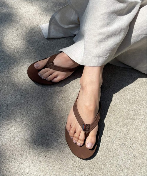 RAINBOW SANDALS（レインボーサンダル）の「【RAINBOW SANDALS】SANDALS SINGLE LAYER 1/2：サンダル◆（サンダル・レディース・ブラウン・SMALL/MEDIUM/LARGE）」の8枚目の写真