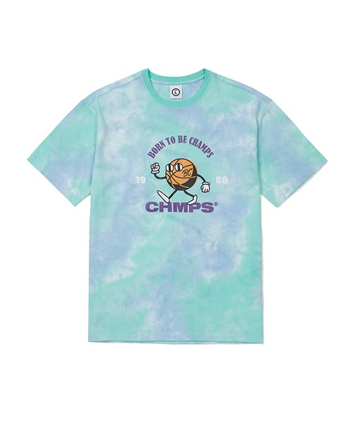 BORN CHAMPS(ボーンチャンプス)の「『BORN CHAMPS/ボーンチャンプス』WALKING BASKET BALL TEE/ウォーキングバスケットボール 半袖Tシャツ(Tシャツ/カットソー・レディース・ホワイト/グリーン/ブルー・M/L)」の3枚目の写真