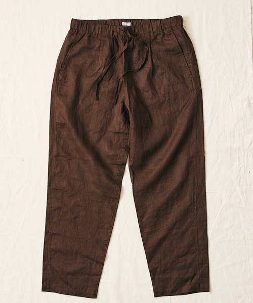 JOURNAL STANDARD relume（ジャーナルスタンダード　レリューム）の「FLANDERS LINEN PLAYING イージーパンツ（スラックス・メンズ・ブラック/ブラウン/ホワイト×ホワイト・SMALL/MEDIUM/LARGE）」の3枚目の写真