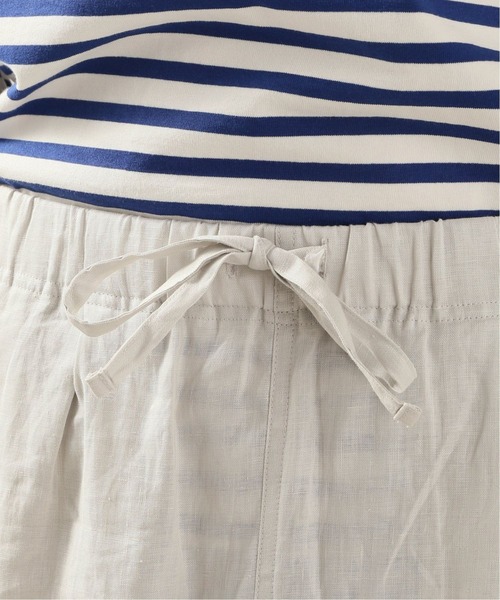 JOURNAL STANDARD relume（ジャーナルスタンダード　レリューム）の「FLANDERS LINEN PLAYING イージーパンツ（スラックス・メンズ・ブラック/ブラウン/ホワイト×ホワイト・SMALL/MEDIUM/LARGE）」の9枚目の写真