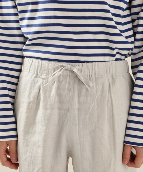 JOURNAL STANDARD relume（ジャーナルスタンダード　レリューム）の「FLANDERS LINEN PLAYING イージーパンツ（スラックス・メンズ・ブラック/ブラウン/ホワイト×ホワイト・SMALL/MEDIUM/LARGE）」の5枚目の写真