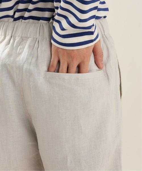 JOURNAL STANDARD relume（ジャーナルスタンダード　レリューム）の「FLANDERS LINEN PLAYING イージーパンツ（スラックス・メンズ・ブラック/ブラウン/ホワイト×ホワイト・SMALL/MEDIUM/LARGE）」の7枚目の写真