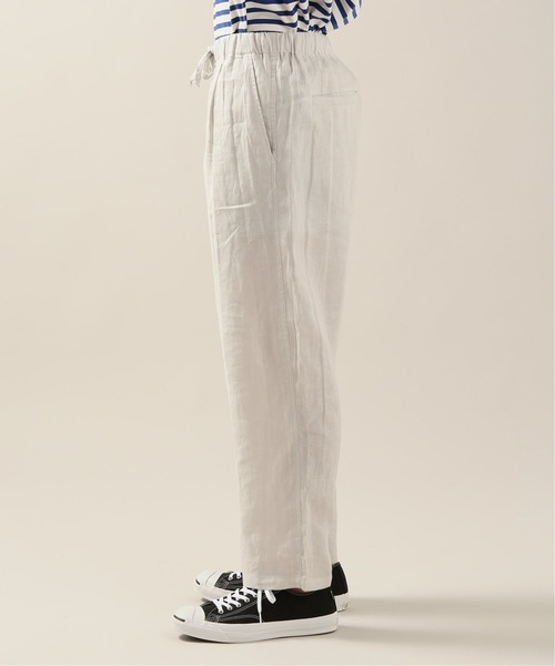JOURNAL STANDARD relume（ジャーナルスタンダード　レリューム）の「FLANDERS LINEN PLAYING イージーパンツ（スラックス・メンズ・ブラック/ブラウン/ホワイト×ホワイト・SMALL/MEDIUM/LARGE）」の19枚目の写真