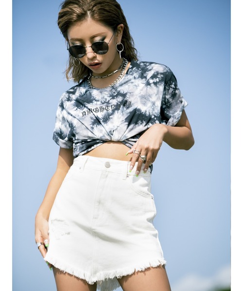 EGOIST（エゴイスト）の「インナー付ダメージデニムスカート（デニムスカート・レディース・ホワイト/ブルー・M/S）」の20枚目の写真