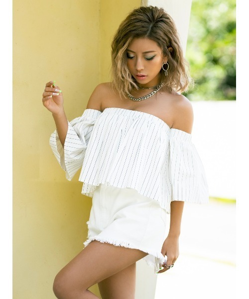 EGOIST（エゴイスト）の「インナー付ダメージデニムスカート（デニムスカート・レディース・ホワイト/ブルー・M/S）」の22枚目の写真