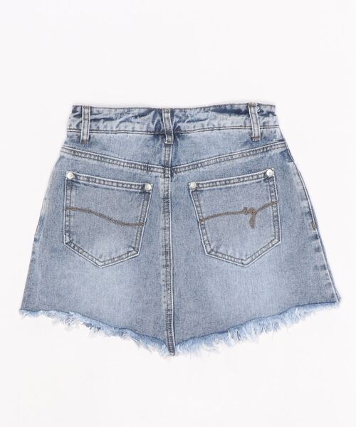 EGOIST（エゴイスト）の「インナー付ダメージデニムスカート（デニムスカート・レディース・ホワイト/ブルー・M/S）」の5枚目の写真