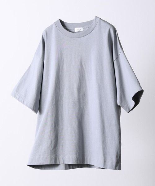 JUNRED（ジュンレッド）の「ライトタッチルーズTEE（Tシャツ/カットソー・メンズ・ホワイト/ダークブラウン/ミント/サックスブルー・S/M/L）」の4枚目の写真