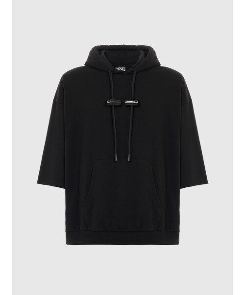 DIESEL（ディーゼル）の「メンズ スウェットパーカー カットオフ（パーカー・メンズ・ブラック/ホワイト・LARGE/SMALL/XX-LARGE/X-LARGE/X-SMALL/MEDIUM）」の17枚目の写真