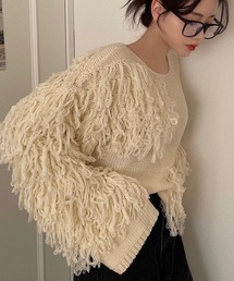etade | 【etade】loop fringe knit pullover etdwz21a002(ニット/セーター)