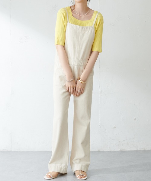 DISCOAT（ディスコート）の「リブショートカーディガン（カーディガン/ボレロ・レディース・アイボリー/グリーン/ネイビー/イエロー・FREE）」の8枚目の写真