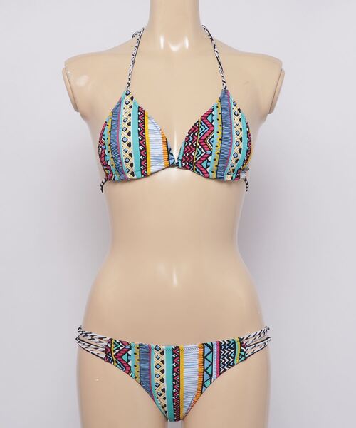 新品 VOLCOM レディースXS 水着 ボタニカル柄 総柄 ビキニ ボルコム