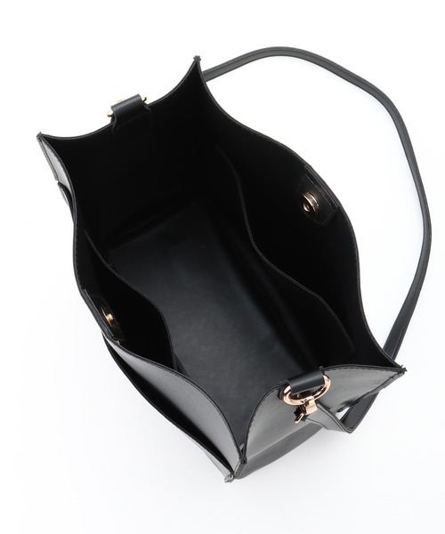 Honeys（ハニーズ）の「スクエアショルダーＢａｇ（ショルダーバッグ・レディース・ライトブラウン/ライトグレー/ブラック・FREE）」の7枚目の写真