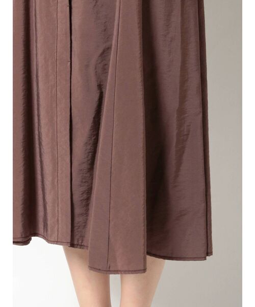 MERCURYDUO（マーキュリーデュオ）の「ギャザースリーブマーメイドシャツワンピース（ワンピース・レディース・ブラウン/ベージュ/ミント・FREE）」の14枚目の写真