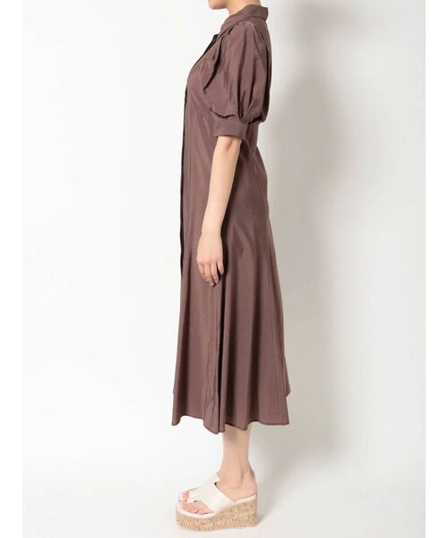 MERCURYDUO（マーキュリーデュオ）の「ギャザースリーブマーメイドシャツワンピース（ワンピース・レディース・ブラウン/ベージュ/ミント・FREE）」の22枚目の写真