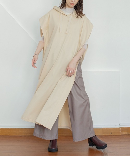 MARECHAL TERRE（マルシャルテル）の「フェイクレザーワイドギャザーパンツ（その他パンツ・レディース・ブラック/ベージュ/セージグリーン/モカ・SMALL/MEDIUM/LARGE）」の19枚目の写真