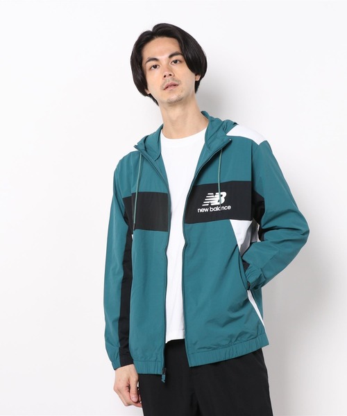 NEW BALANCE（ニューバランス）の「NB Athletics Higher Learning  ウインドブレーカージャケット（ナイロンジャケット・メンズ・イエロー/ブルー/ブラック・SMALL/MEDIUM/LARGE/X-LARGE/XX-LARGE）」の16枚目の写真