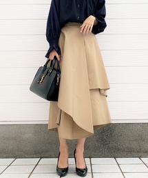 Q | アシメレイヤードキュロットスカート(その他パンツ)