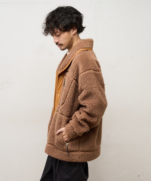 CIAOPANIC TYPY（チャオパニックティピー）の「【Fine 2月号掲載】【Ares / アース】ショールカラーボアカーディガン（その他アウター・メンズ・キャメル・ONE SIZE）」の3枚目の写真