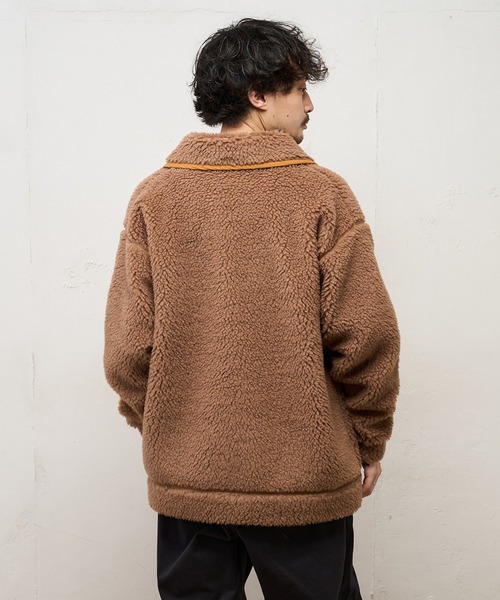 CIAOPANIC TYPY（チャオパニックティピー）の「【Fine 2月号掲載】【Ares / アース】ショールカラーボアカーディガン（その他アウター・メンズ・キャメル・ONE SIZE）」の4枚目の写真