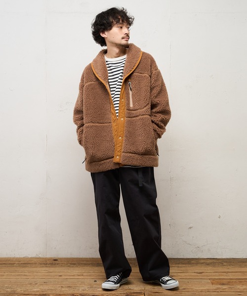 CIAOPANIC TYPY（チャオパニックティピー）の「【Fine 2月号掲載】【Ares / アース】ショールカラーボアカーディガン（その他アウター・メンズ・キャメル・ONE SIZE）」の5枚目の写真