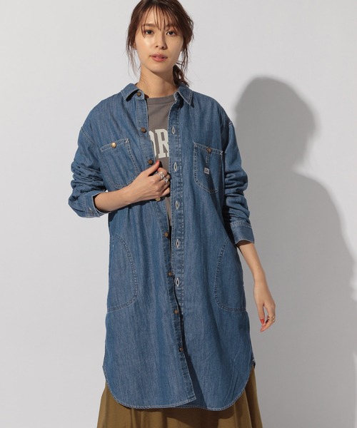 Lee リー デニムシャツワンピース ワンピース ワンピース Lee リー のファッション
