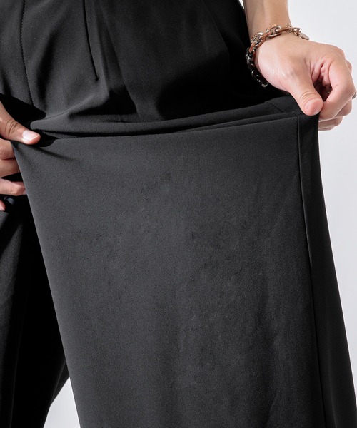 Adoon plain（アドーンプレーン）の「【Adoon plain】ワイドスラックス（スラックス・メンズ・ライトブルー/ブラック/パープル/ライトグレー/グリーン・SMALL/MEDIUM/LARGE）」の15枚目の写真